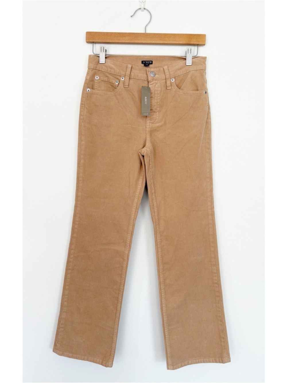J. Crew || High-rise Slim Demi-boot Pant In Corduroy Tan 25 NWT